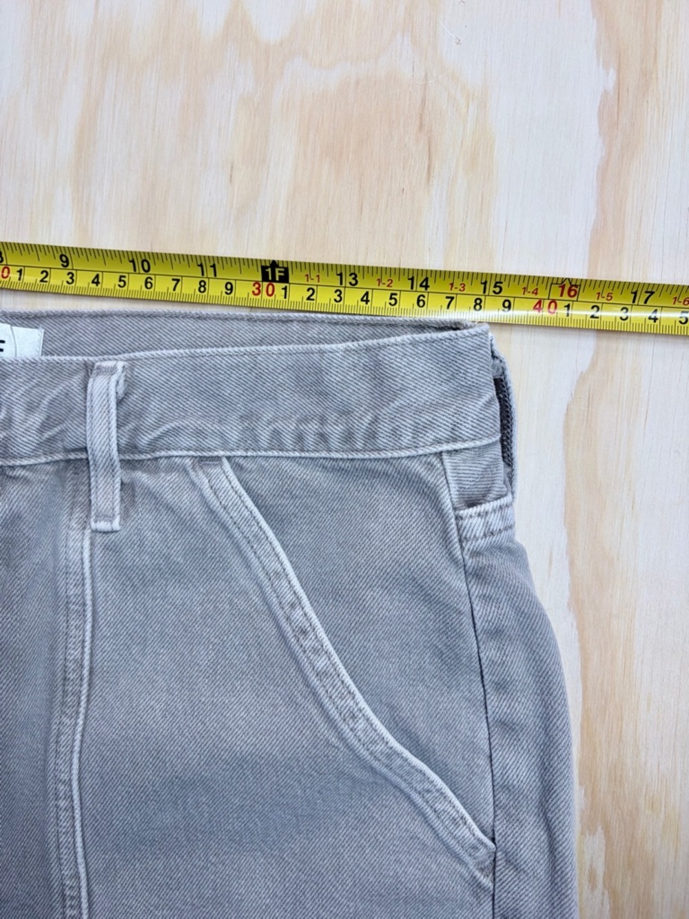 AGOLDE Cooper Cargo Pants 28 High Rise Straight Leg Utility 100% Cotton Beige - Picture 11 of 13